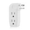 Adaptador divisor de pared vertical de 3 vías con 3