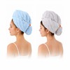 Microfiber Hair Drying Towel 2Pack, Large Size for Women, with