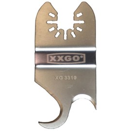 XXGO 6 Pcs Multi Tool Saw Blades Oscillating Multi Tool Knife Blade for Cutting Roofing Asphalt Shingles PVC Floor Carpet Cardboard Fit Milwukee Rockwell Bosch Dremel Ryobi Ridgid XG3306