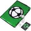 CLISPEED Diary for Boys with Lock and Keys, Football Pattern