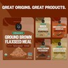 FGO Organic Ground Brown Flaxseed Meal, 2 Pound / 32oz