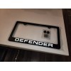Custom Reflectivd Defender License Plate Frame Real Carbon Fiber W/
