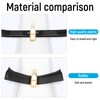 ZZEQYG 4 Pcs ABS Carbon Fiber Door Sill Protector Compatible