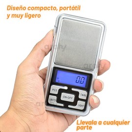 Archy Bascula Gramera 0.1 g a 500 gramos Balanza de Bolsillo Digital Pantalla LCD Portátil Gramera con sensor de precisión, resistente y ligera Joyeria Oro Relojeria (0.1-500gr)(10220500)
