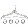Extra Strong Clear Plastic Top Hanger with Notches and Swivel