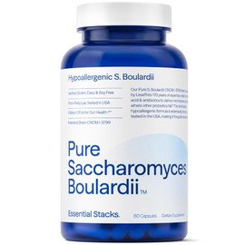 OuToorDoor Essential Stacks Pure Saccharomyces Boulardii Probiotic - Gluten, Dairy & Soy Free - 5 Billion CFUs S Boulardii DBV PG 6763 Strain (60 Capsules)