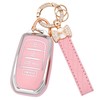 for Toyota Key fob Cover, 4 Buttons Soft TPU Key