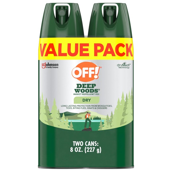 OFF! OFF! Deep Woods Insect Repellent Aerosol, Dry, Non-Greasy Formula,
