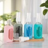 HOMBYS Empty Clear Glass 2oz Small Spray Bottles with Silicone