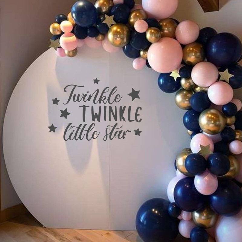 Capiont Twinkle Twinkle Little Star Gender Reveal Backdrop Sticker