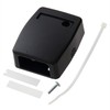 Panduit JOQ20000BL Rosette Box, No Shutters, 2 Mouth Black
