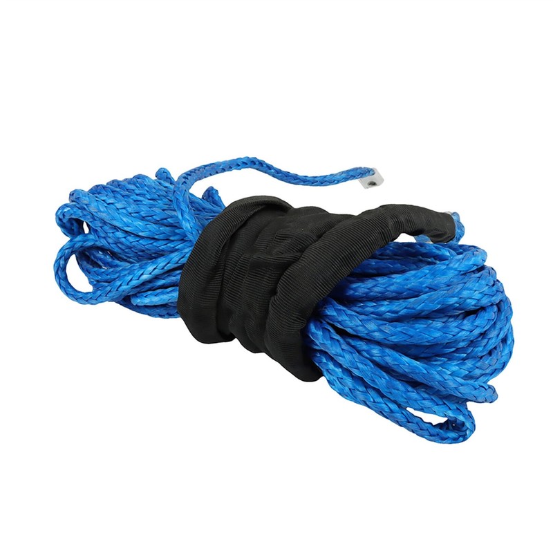 raseparter 5/16In x 50Ft 12000Lbs Blue Synthetic Winch Rope Cable