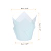 sourcing map 100pcs Tulip Cupcake Liners Greaseproof Baking Cups Paper