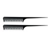 9.5in Rat Tail Tease Carbon Comb (2 Pack)