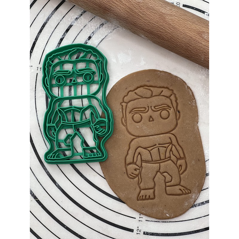 Hulk Cookie Cutter & Mold Produced by 3D Kitchen Art