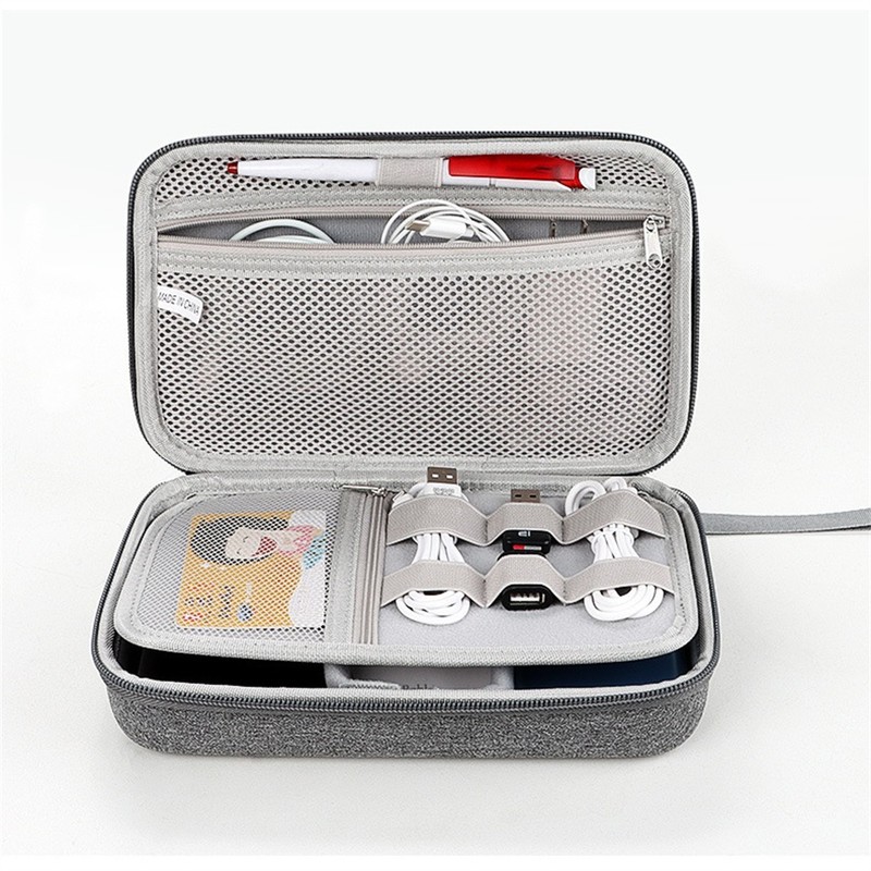 Travel Electronics Organizer Case for Cables and Accessories – Adjustable