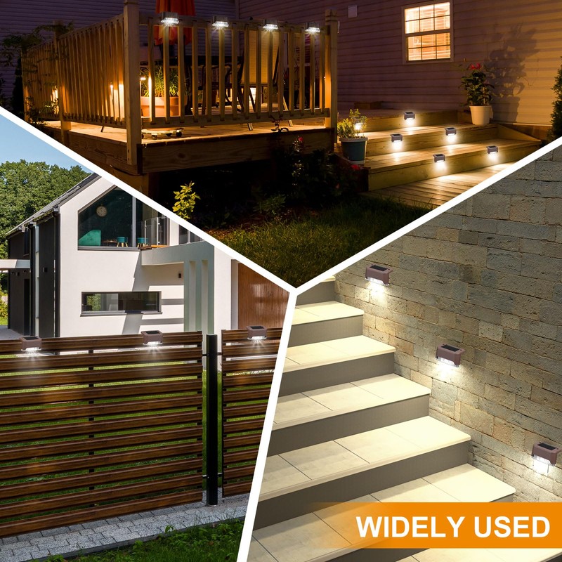 Geelin 32 Pcs Solar Deck Lights Outdoor, Waterproof LED Solar