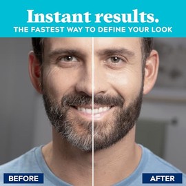 Just for Men Color de Barba y Cejas de 1 Día, Color Temporal para Barba y Cejas, para Un Aspecto Más Completo y Bien Definido, Hasta 30 Aplicaciones, Marrón Oscuro