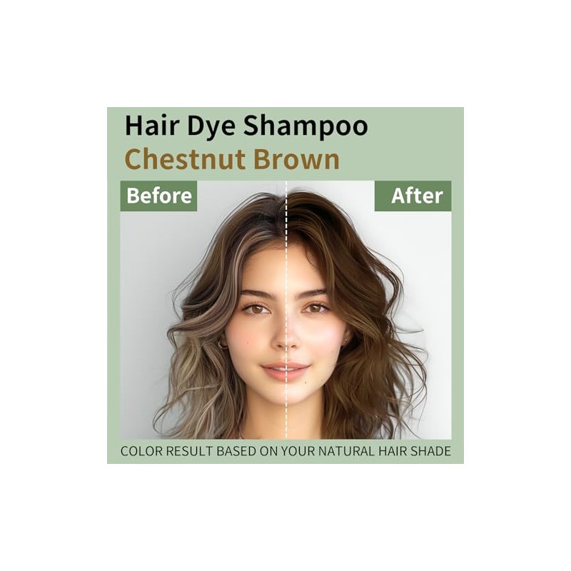 Champ Tinte para Cabello 3 En 1 para Cabello Gris,