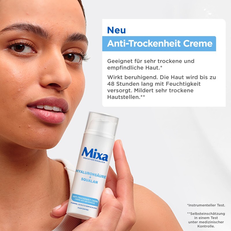 Mixa Anti-dryness cream, face cream for dry, sensitive skin, with