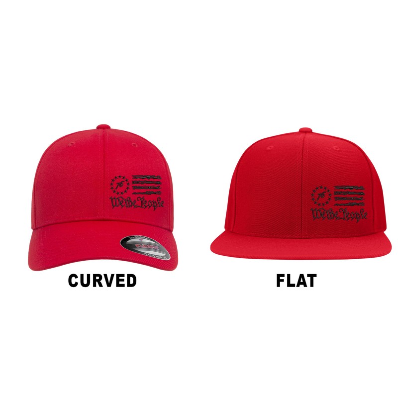 We The People 1776 Flag Side Embroidered Trump Patriotic Republican