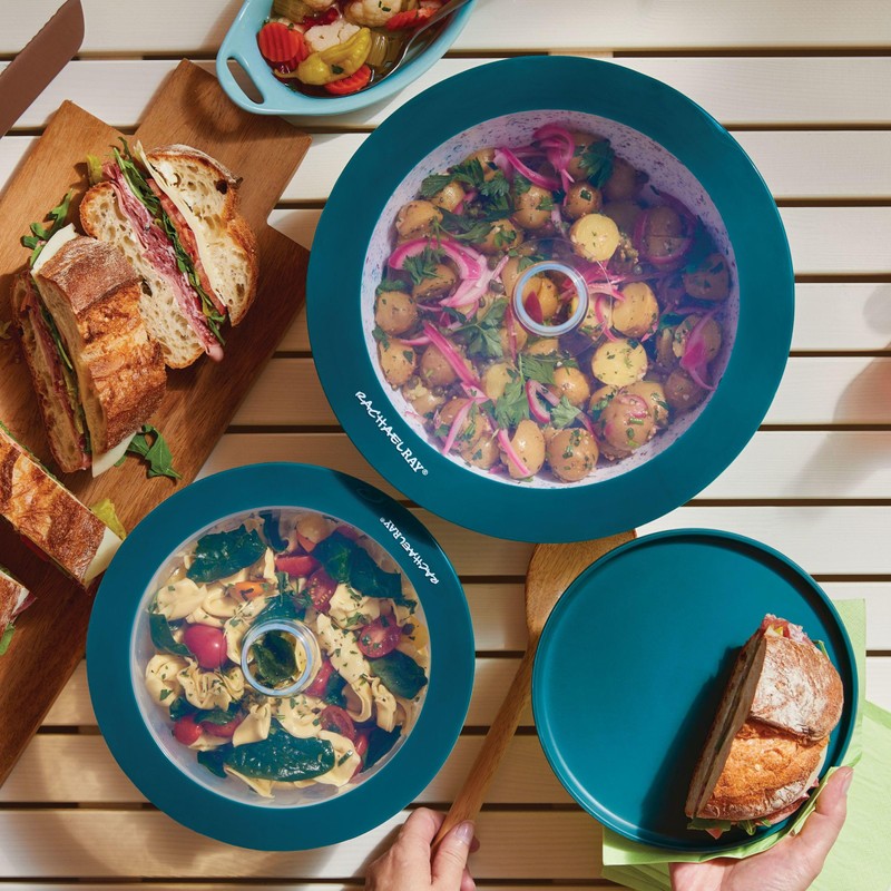 Rachael Ray Tools and Gadgets Silicone Suction Lid Set, 2