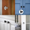 JUSTMAE 8 PCS Cabinet Knobs, Stainless Steel Round Drawer Knobs