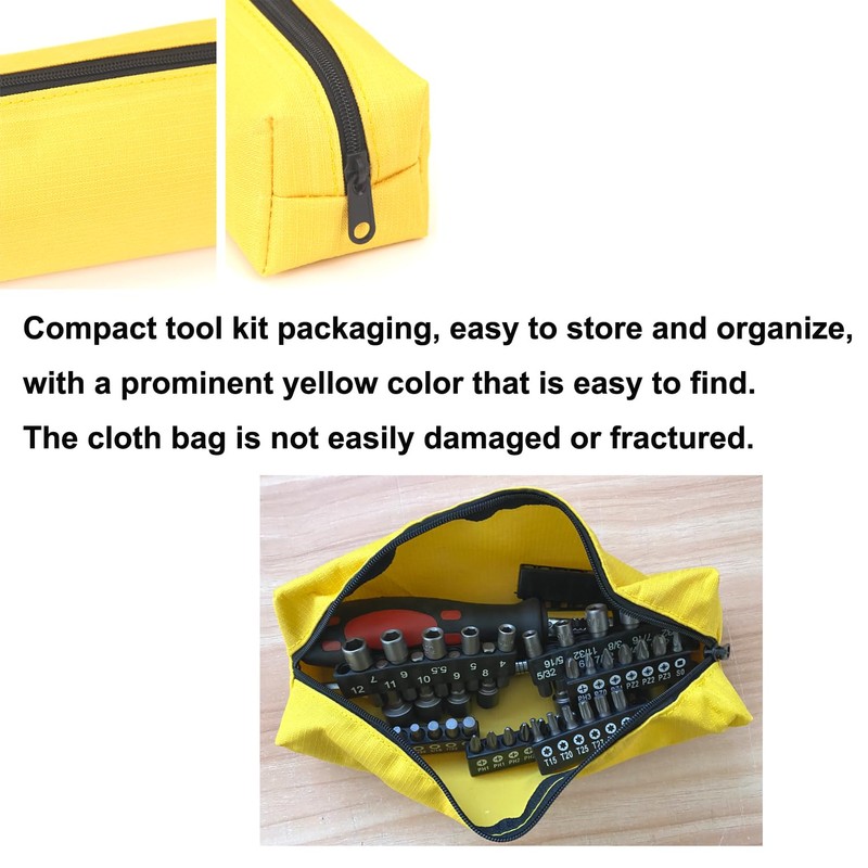 64-Piece Ratcheting Screwdriver Set, High-Torque with Soft Grip, Flexible Shaft