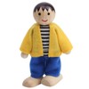 Family Doll Figures Pine Miniature People Toy Set Ornament Educational
