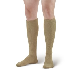 Ames Walker AW Styles 120/125/150 Coolmax 20-30 mmHg Firm Compression Knee High Socks Khaki Small