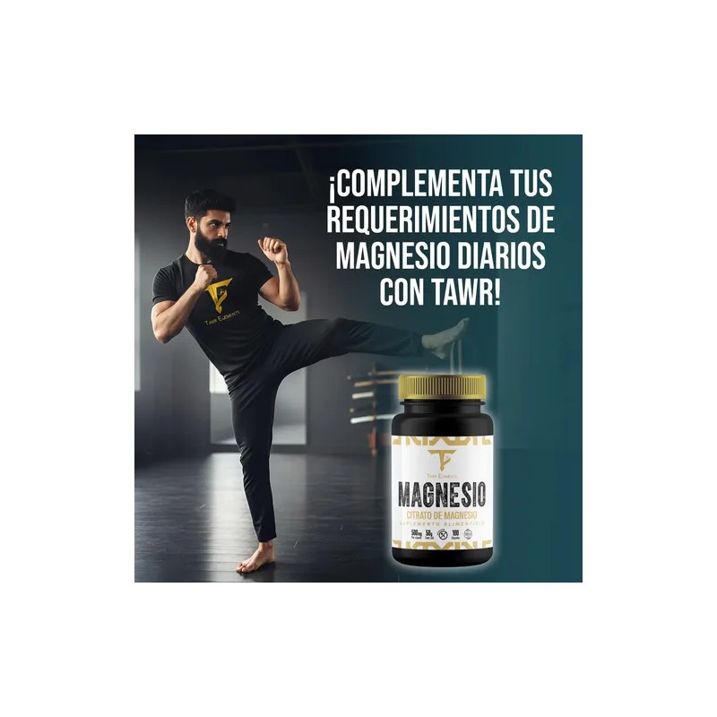 Citrato de Magnesio Tawr Elements para Hombres, Suplemento en Cápsulas