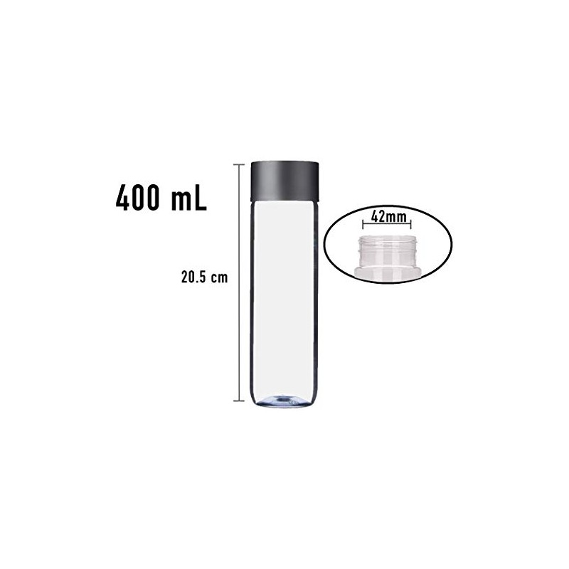 6-Pack Bulk Empty Plastic Juice Or Water Bottles with Caps