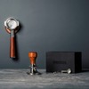 KNODOS 51mm Tamper Tool Espresso Rosewood Spring Loaded 30LB Calibrated