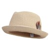 Men's Paper Braid Fedora Hat - Sand Heather L