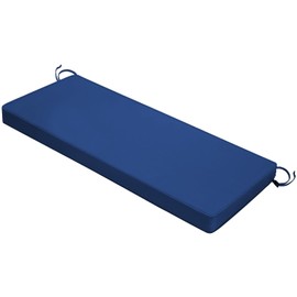 Mrsenloi Outdoor Bench Cushion 48 x 16 x 3 Inch with Ties, Thick Waterproof Porch Swing Cushions for Patio Furniture Chair Pad, Seat Sofa Garden Replacement Cushion Sponge Filling