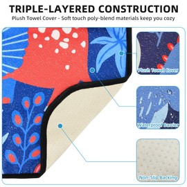 DECKALY Waterproof Sweating Car Seat Cover for Post Gym Workout, Running, Swimming, Beach and Hiking, Universal Fit Non-Slip Bucket Seat Protector for Cars SUV Trucks, Machine Washable (Dinosaur)