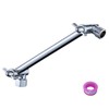 11 Inch Shower Head Extension Arm Chrome.Solid Brass Adjustable Shower