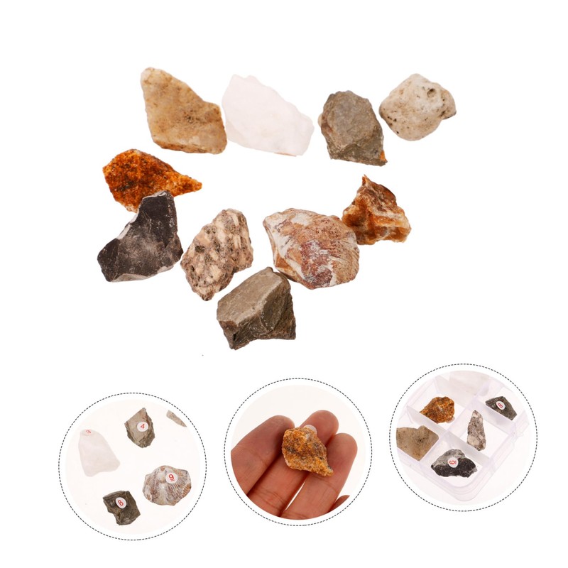 FUNOMOCYA Complete Collection of Mineral Rock Specimens Ideal Teaching Aid