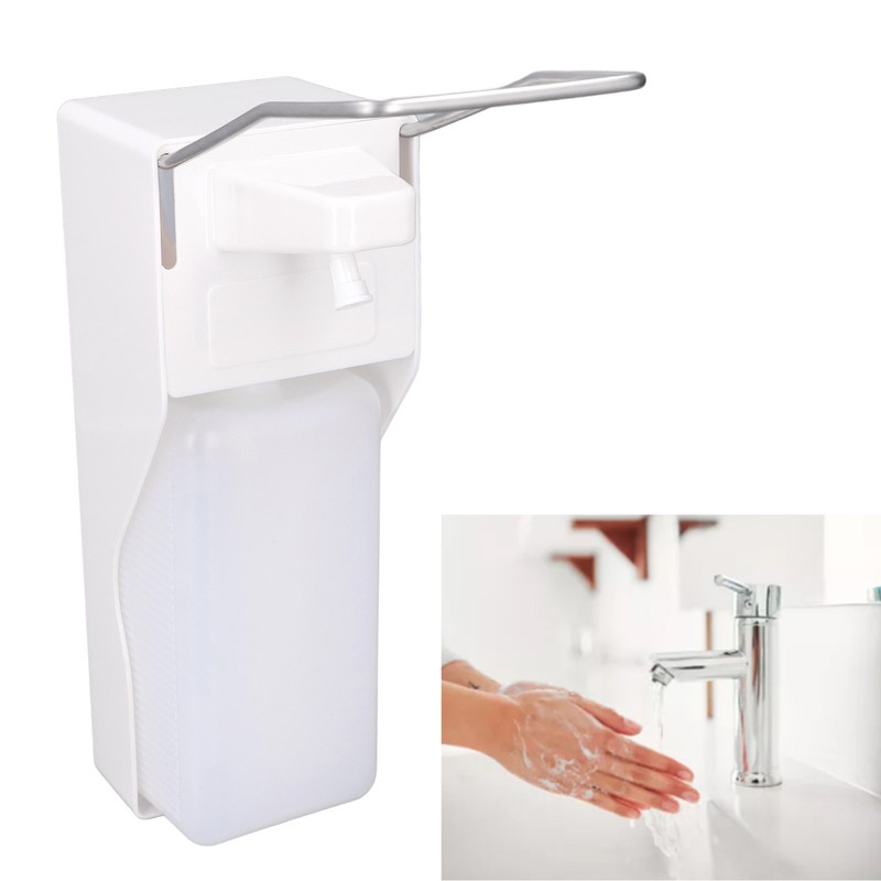 Elbow Press Soap Dispenser 1000ml Large Capacity Wall Mount Toilet