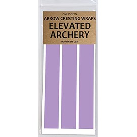 Elevated Archery 4" Standard Diameter Arrow Cresting Wraps for Carbon Shafts | Pack of 12 (White)