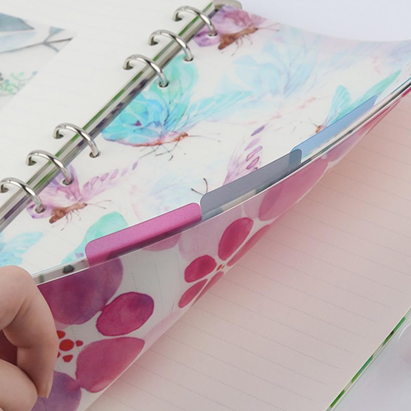 Sarini 12 Pieces Binder Dividers, A5 Dividers, 6 Holes PVC