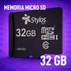 Memoria Micro SD 32GB Clase 10 Sin Adaptador Negro Stylostech