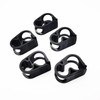 JEESHAN 5pcs Black Adjustable Plastic Hose Clamps 6-12mm / 0.236-0.472