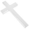 DEARMAMY Wall Wooden Cross White Cross Wall Hanging Church Wall