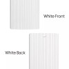 DALIX Ribbed Replacement Slats Vertical Blinds White Vinyl 98.5" Window