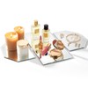 Dandat 3 Pcs Irregular Glass Mirror Trays Centerpieces for Table,