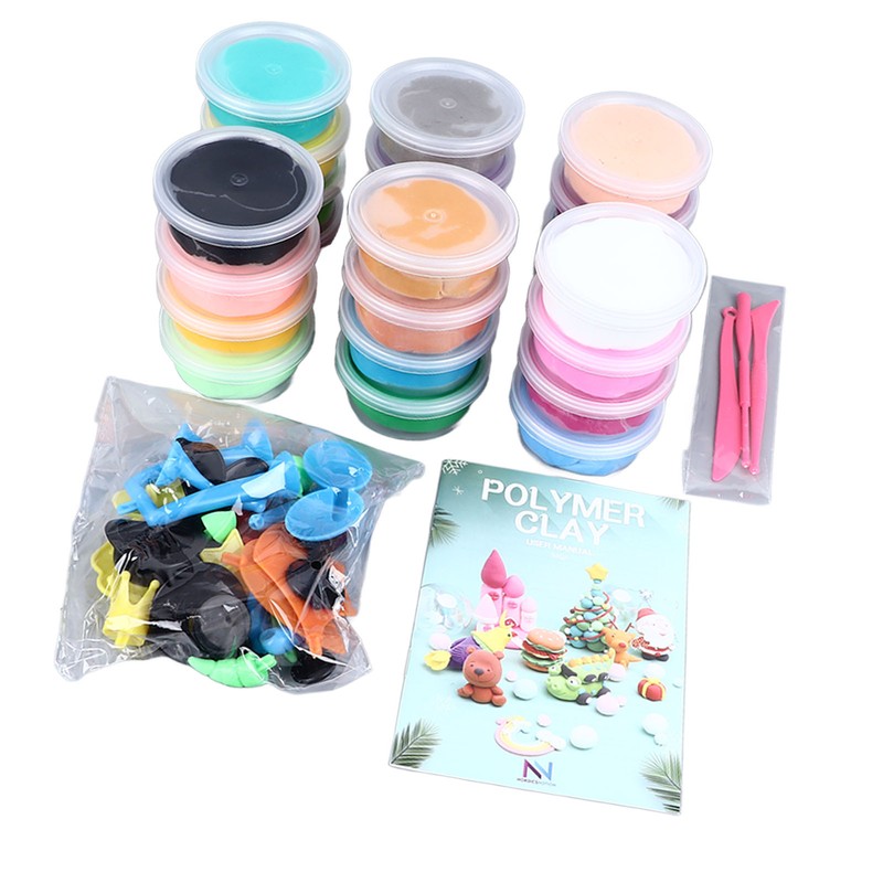 24 Colors Soft Clay Set Innovative Fun DIY Soft Light