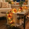 Valery Madelyn 6ft Pre-Lit Fruits & Dahlia Fall Garland for
