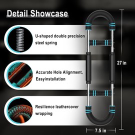 Ultimate Arm Trainer, Adjustable Chest Workout Clip Muscle Expander, Shoulder Muscle Training Fitness Equipment, Portable Upper Body Strength Training Machine Arm Twister Exerciser Fitness Anywhere