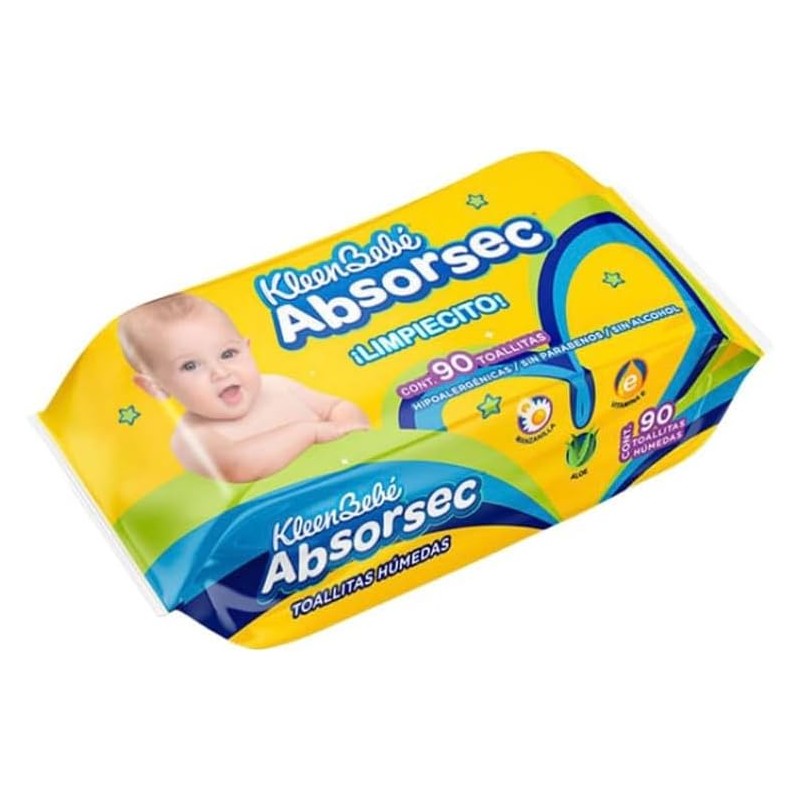 Toallitas húmedas Kleenbebé Caja con 24 pack de 90 pzas